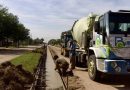 Comenzó la obra del cordón cuneta en el acceso Silvestre